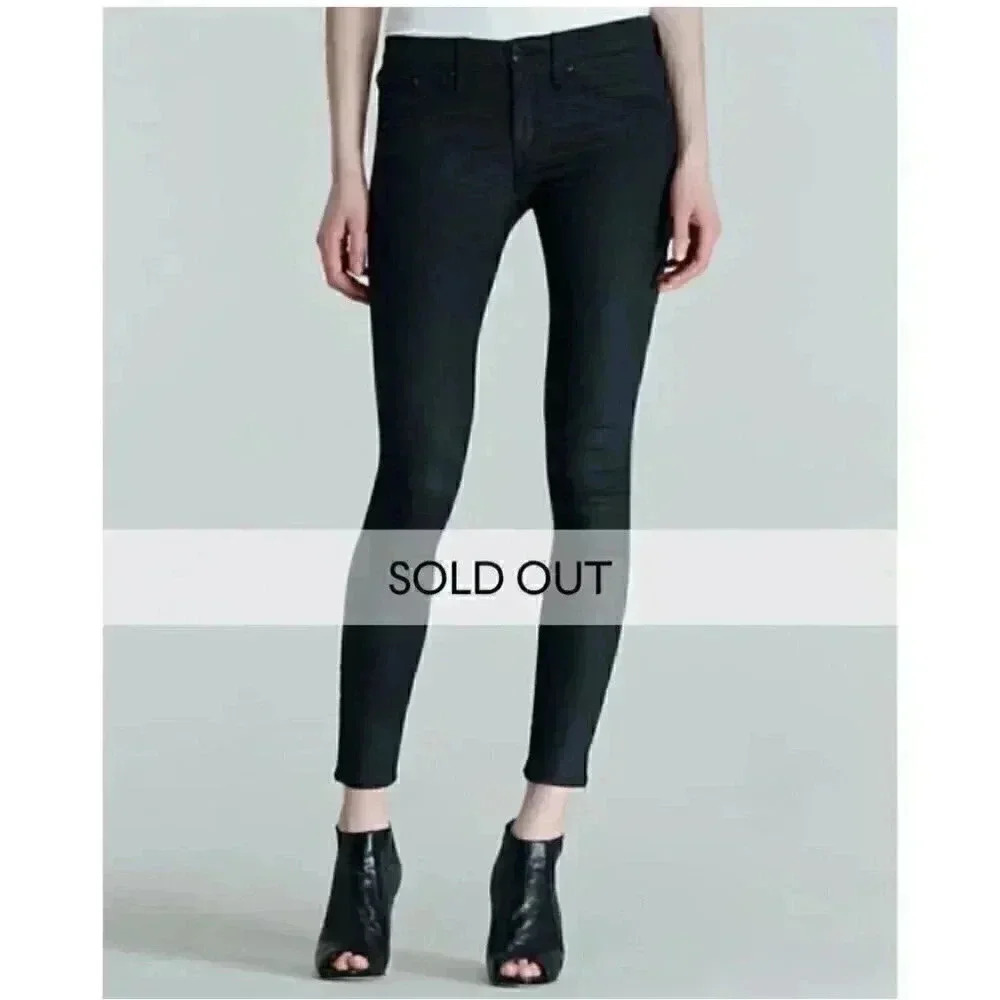 Rag and bone heritage skinny shore ditch stretch dark 5 pcket denim jean 27